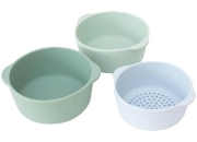 Image de Coupelles gigognes – PlayTRAY Nesting Bowls – vert & bleu – set de 3