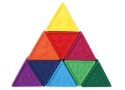 Image de Blocs sensoriels Jellystone Triblox triangle – set arc-en-ciel