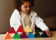 Image de Blocs sensoriels Jellystone Triblox triangle – set arc-en-ciel
