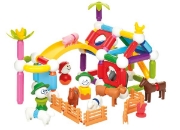 Image de Set de la ferme XXL – ferme magnétique à construire – set de 116 pièces