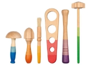 Image de Grapat Tools – outils en bois pour jeu libre – set de 6