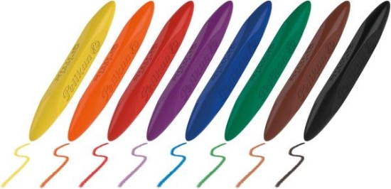Image de Crayons de cire Griffix, 8 couleurs vives