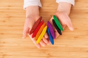 Image de Crayons de cire Griffix, 8 couleurs vives