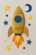 Image de Papier crépon or 2,50 m