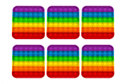 Image de Poppers à bulles sensorielles de 1 à 36, les 6