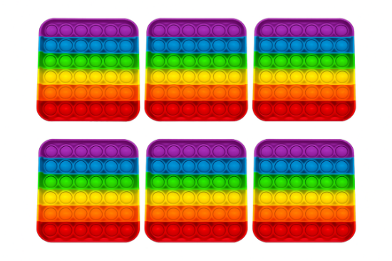 Image de Poppers à bulles sensorielles de 1 à 36, les 6