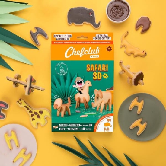 Image de Emporte-Pièces les Biscuits Safari 3D - Multilingue