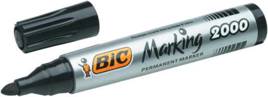 Image de Marqueur à alcool Bic ECOlutions pointe ogive noire