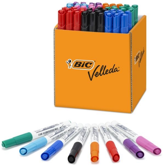 Image de Marqueurs Bic Velleda medium classpack de 60