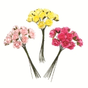Image de Mini rose en papier, les 30