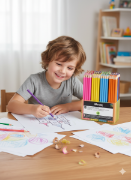 Image de Crayons de couleur 144 x 18 cm, qualité économique
