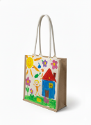 Image de Sac en jute personnalisable, h. 35 cm