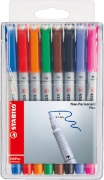 Image de Etui de 8 marqueurs "Stabilo OHPen" non permanents