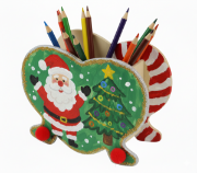 Image de Pot à crayons coeur en bois