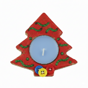 Image de Bougeoir carton sapin