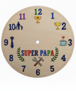 Image de Horloge en bois 20 cm