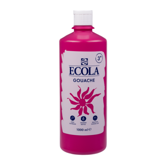 Image de Gouache Ecola 1000 ml Rose tyrien (magenta)