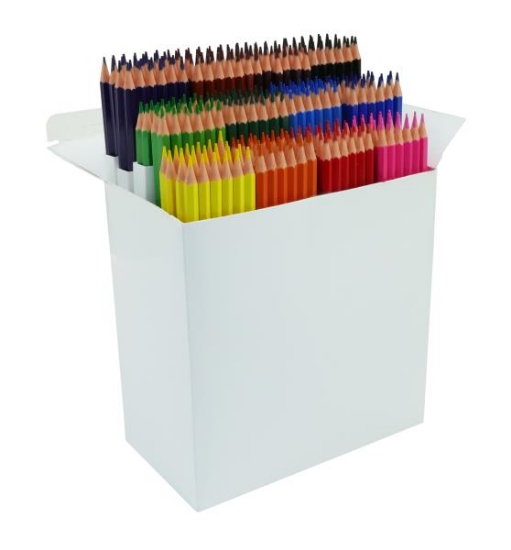 Image de Classpack de 288 crayons de couleur triangulaires sans bois