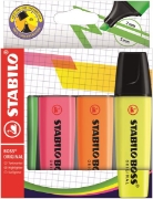 Image de Marqueurs surligneurs Stabilo Boss, les 4