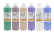 Image de Écogouache 1 litre, les 6 tons assortis