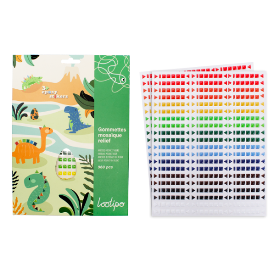 Image de Gommettes mosaïques en relief, les 960 pièces