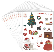 Image de Gommettes Noël en pailettes, les 240