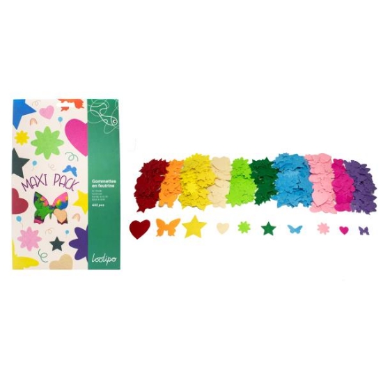 Image de Gommettes Printemps maxi pack, les 600