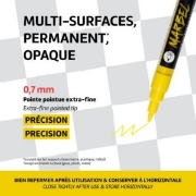 Image de MARBEL Marqueur acrylique pointe pointue 0,7MM Blanc