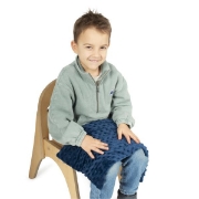 Image de Coussin lesté doux 1,4kg, bleu