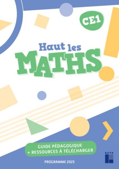 Image de Haut les maths Guide pédagogique CE1 + ressources à télécharger Programmes 2025