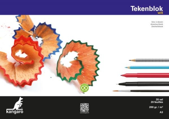 Image de Bloc de dessin 200 gr 29 x 42 cm, 20 feuillets