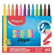 Image de Marqueurs ultralavabel "Long life" School Peps, les 12