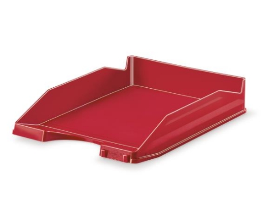 Image de Bac à courrier superposable rouge