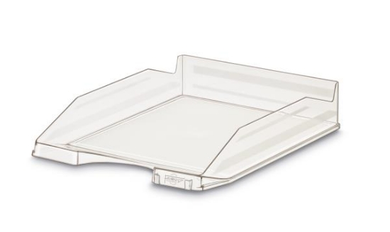 Image de Bac à courrier superposable transparent