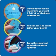 Image de Minuteur visuel arc-en-ciel pour enfants