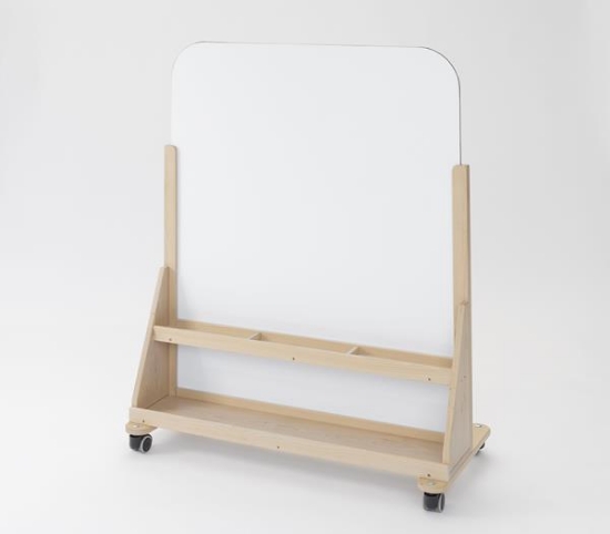 Image de Tableau blanc mobile magnétique double face