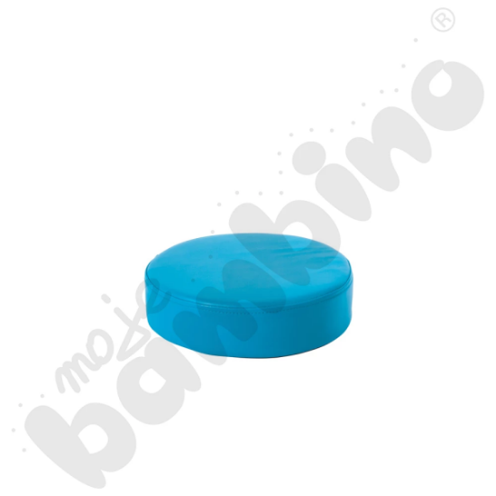 Image de Pouf rond turquoise Ø 30 cm