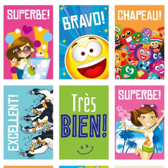 Image de Autocollants de motivation en français, les 720