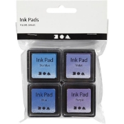 Image de Tampons encreurs – tons bleus et violets, les 4