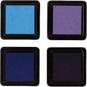 Image de Tampons encreurs – tons bleus et violets, les 4