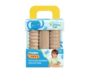Image de Rouleaux en bois texturés pour pâte à modeler, lot de 3
