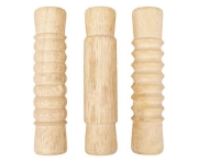 Image de Rouleaux en bois texturés pour pâte à modeler, lot de 3