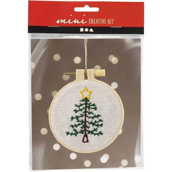 Image de Cadre de broderie sapin de Noël