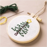 Image de Cadre de broderie sapin de Noël