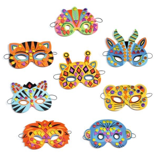 Image de Kit créatif – masques animaux de la jungle