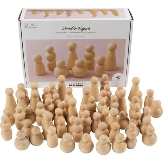 Image de Corps de figurines en bois, les 90