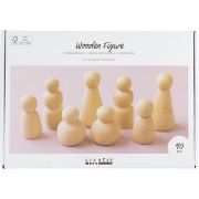 Image de Corps de figurines en bois, les 90
