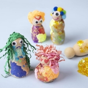 Image de Corps de figurines en bois, les 90