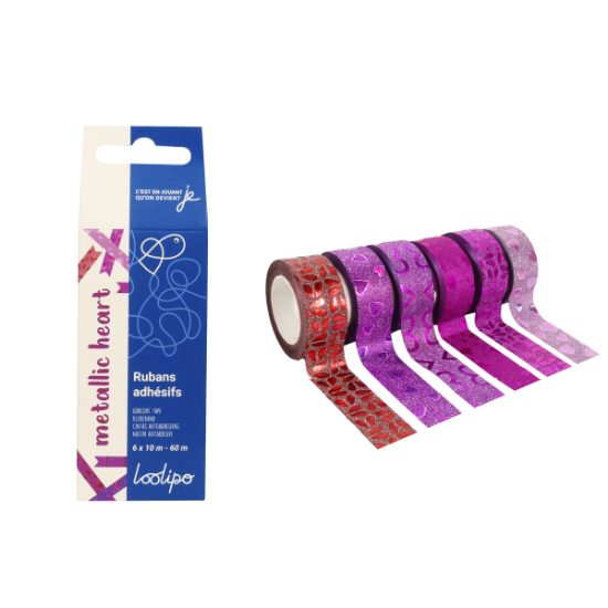 Image de Rouleaux adhésifs Déco, assortis, lot de 6