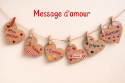 Image de Cartes message cœur, lot de 20